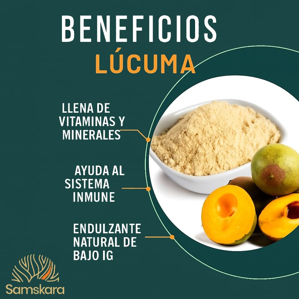 Lúcuma En Polvo Bio - 250g | Superalimento Ecológico Vegano Para Batidos, Smoothies Y Zumos, Sin Azúcares Añadidos_4