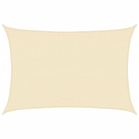 Vidaxl Toldo De Vela Crema Hdpe 160 G/m² 3,5x5 M_0
