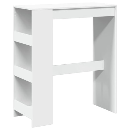 Mesa Alta Con Estantes Madera Ingeniería 90x40x103,5 Cm_0