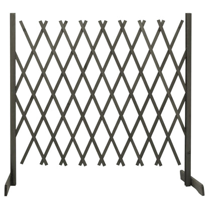 Valla De Jardín Enrejada Madera Maciza De Abeto Gris 180x100 Cm / Vetonek_4