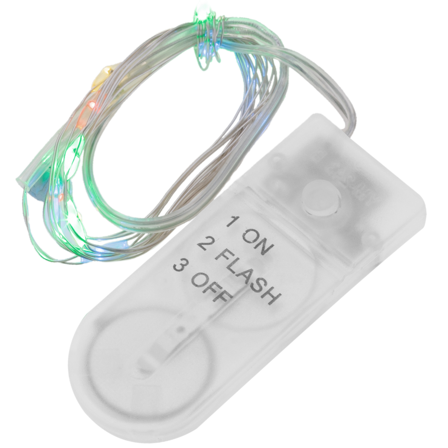 Micro Guirnalda De Luces Led De 2 M Multicolor Con 2 Efectos De Iluminación Y Con Cable Moldeable De Plata_0