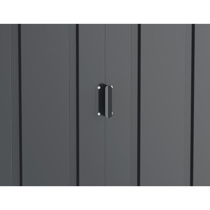 Caseta Jardín Eco Jávea 10×10 Metal Gris Antracita_4