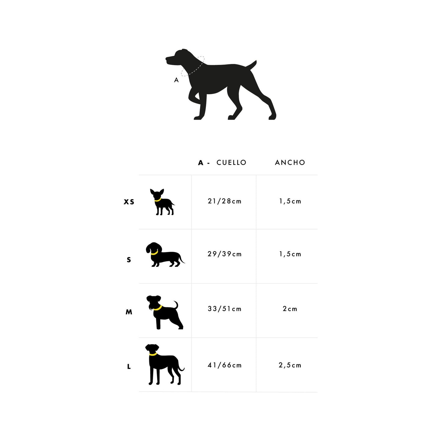 Collar para perro Leopard Dukier S