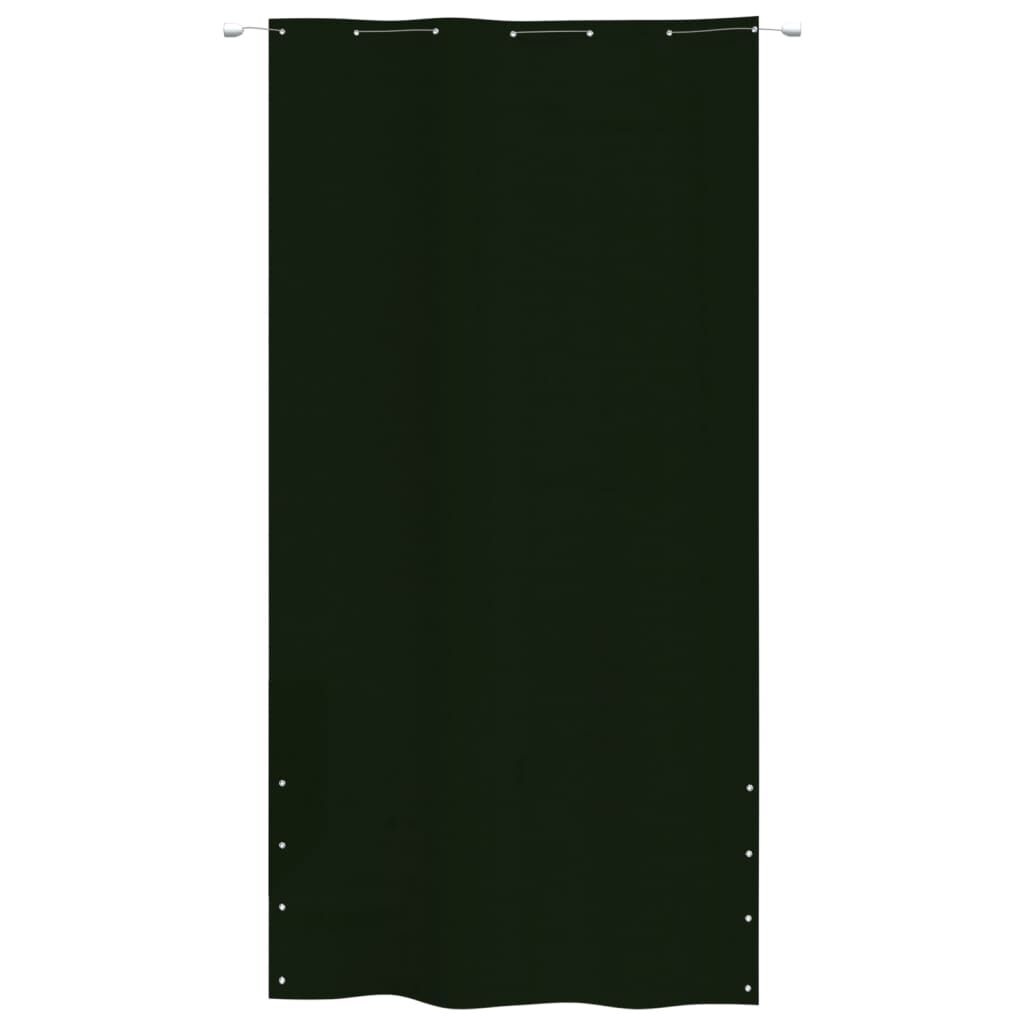 Vidaxl Toldo Pantalla Para Balcón Tela Oxford Verde Oscuro 140x240 Cm_1