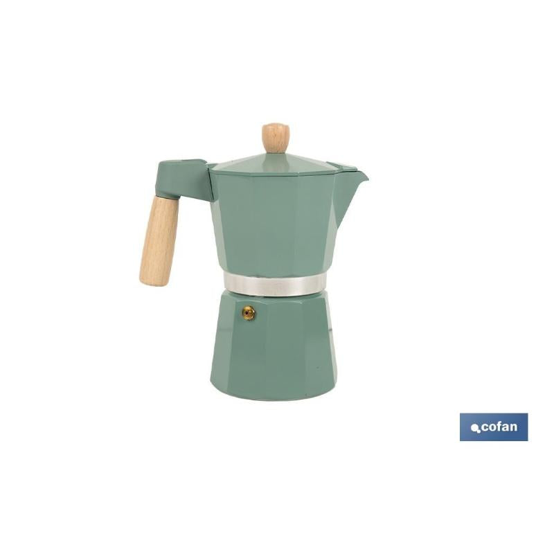 Cafetera Italiana De Inducción Verde 6 Tazas_0