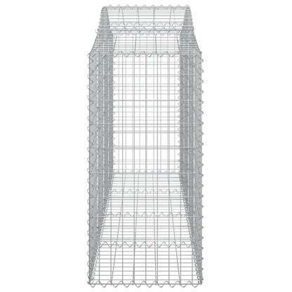 Cestas De Gaviones 9 Uds Forma De Arco Hierro 200x50x120/140 Cm_4