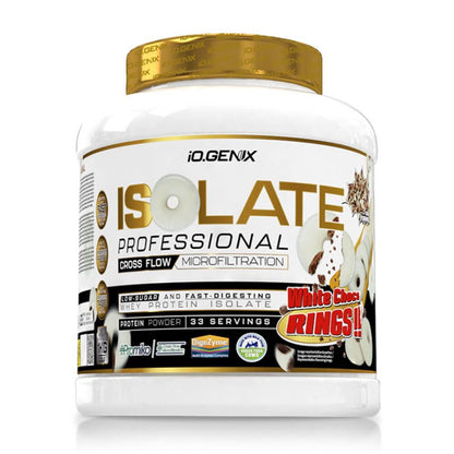 Isolate Profesional - 1kg - Chocolate Blanco Con Choco Rings - Proteína De Aislado De Suero Isolate - Io.genix_0