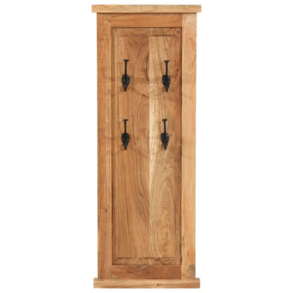 Percheros 2 Unidades Madera Maciza De Acacia 38x100 Cm_3