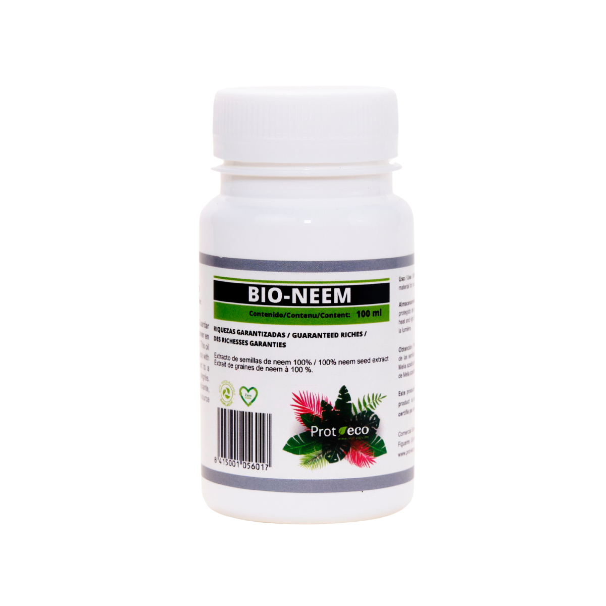 Aceite de neem ecológico para plantas Bio Neem Prot-eco 100 ml + pipeta dosificadora 5 ml gratis_0