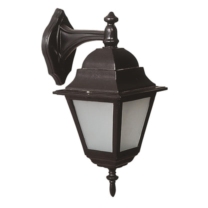 Aplique De Pared Colgante Para Exterior, Abs , Negro, 25x18x40, Casquillo E 27 Max 60 W_0
