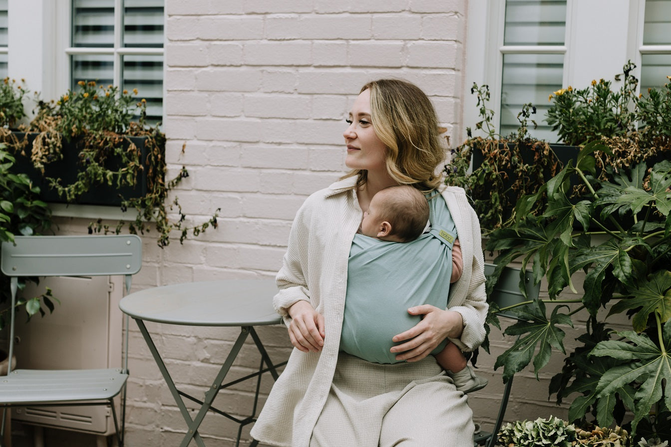 Fular Mochila Portabebé Boba Bliss. Sea Mist