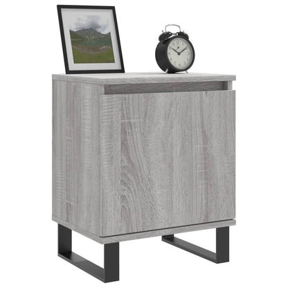 Mesita De Noche 2 Uds Madera Ingeniería Gris Sonoma 40x30x50 Cm_1