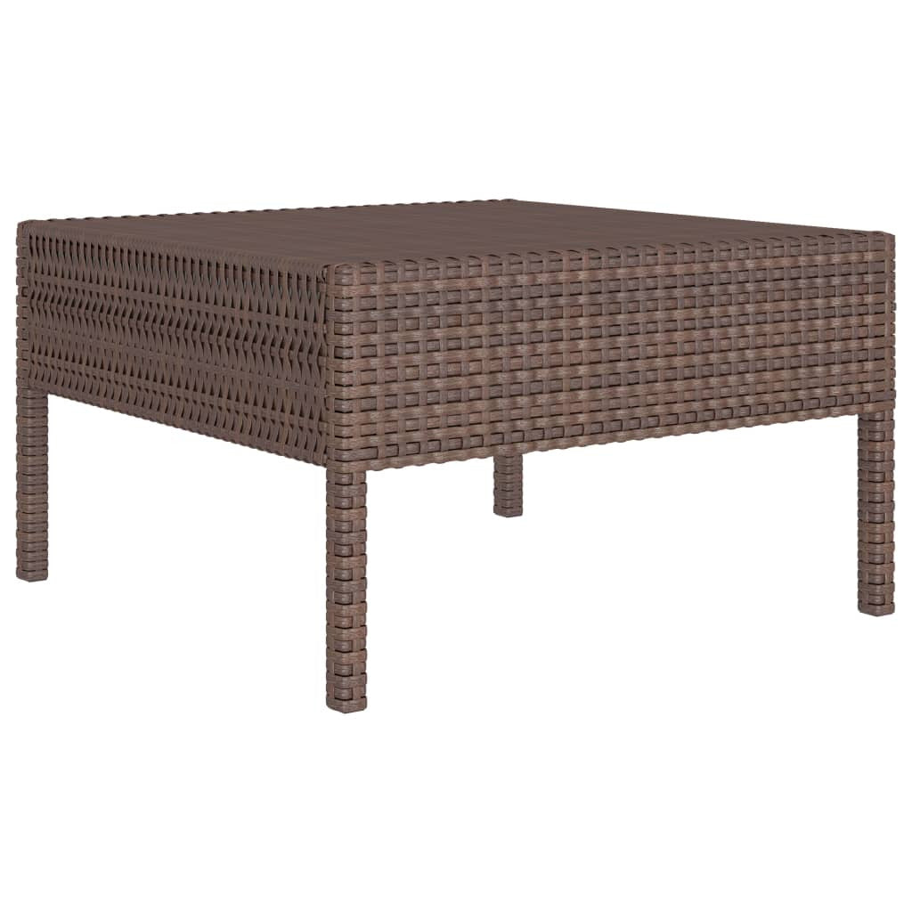 Vidaxl Set Muebles De Jardín 5 Pzas Y Cojines Ratán Sintético Marrón_3