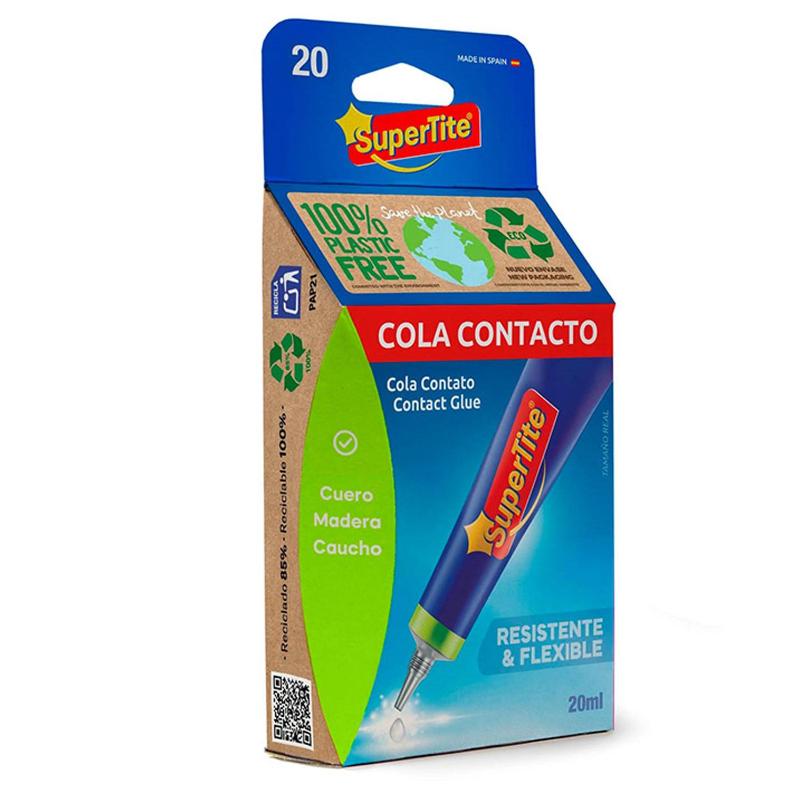 Pegamento Supertite Contacto 20 Cc. Cola Contacto, Pegamento Cuero, Madera Caucho. Resistente Y Flexible._0