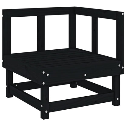 Vidaxl Juego De Muebles De Jardín 7 Piezas Madera Maciza De Pino Negro_3