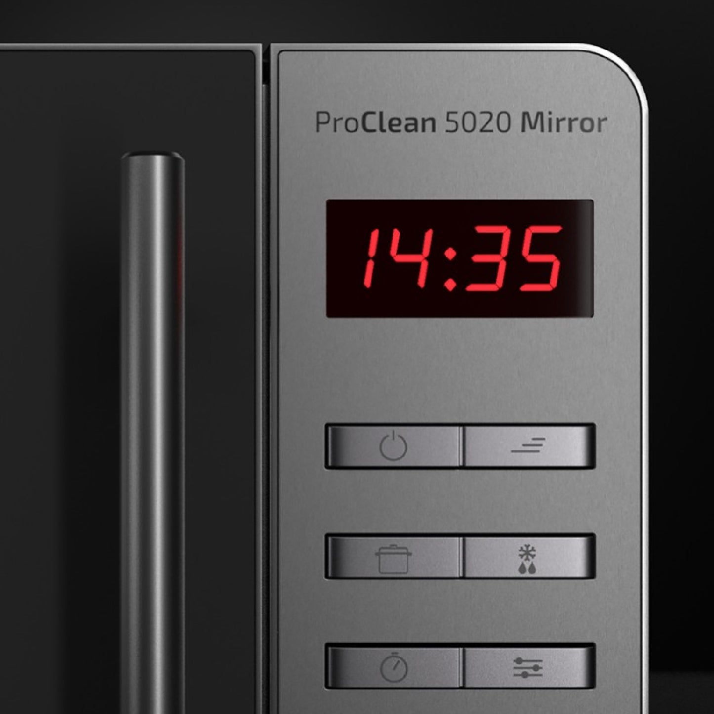 Microondas Proclean 5020 Mirror. 700 W, Capacidad 20 L, Revestimiento Ready2clean Para Mejor Limpieza, Tecnología 3dwave, Diseño Efecto Espejo, Tira_2
