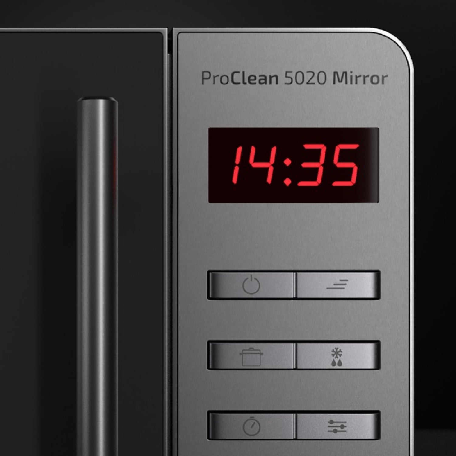 Microondas Proclean 5020 Mirror. 700 W, Capacidad 20 L, Revestimiento Ready2clean Para Mejor Limpieza, Tecnología 3dwave, Diseño Efecto Espejo, Tira_2