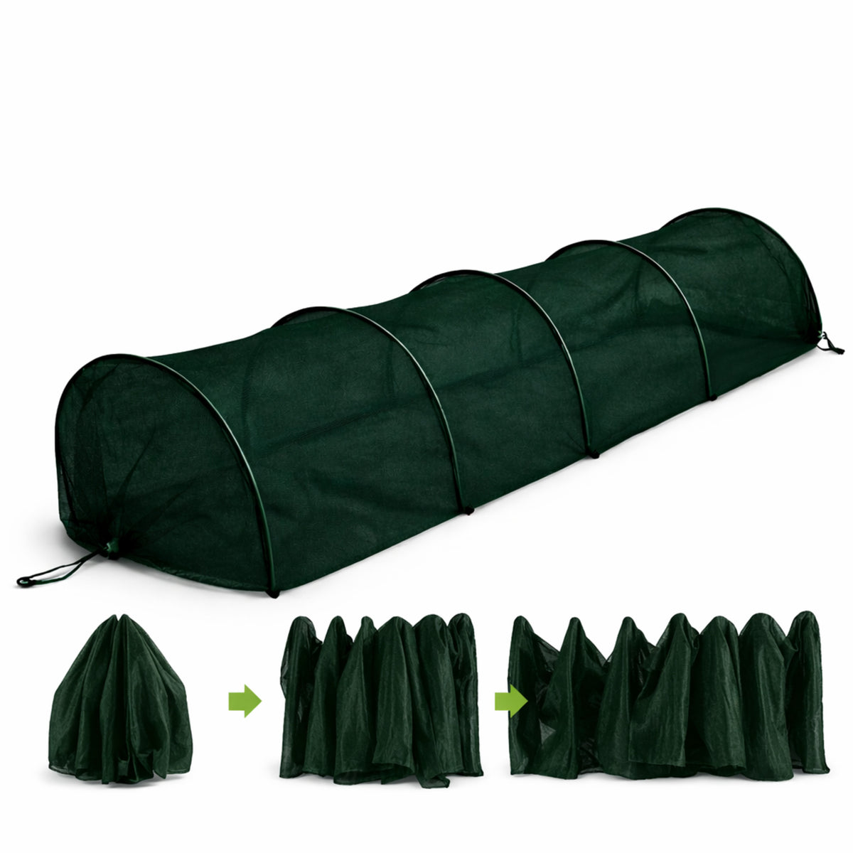 Túnel Invernadero Cultivo 300x45cm Plegable | Protección Otoño-invierno_2