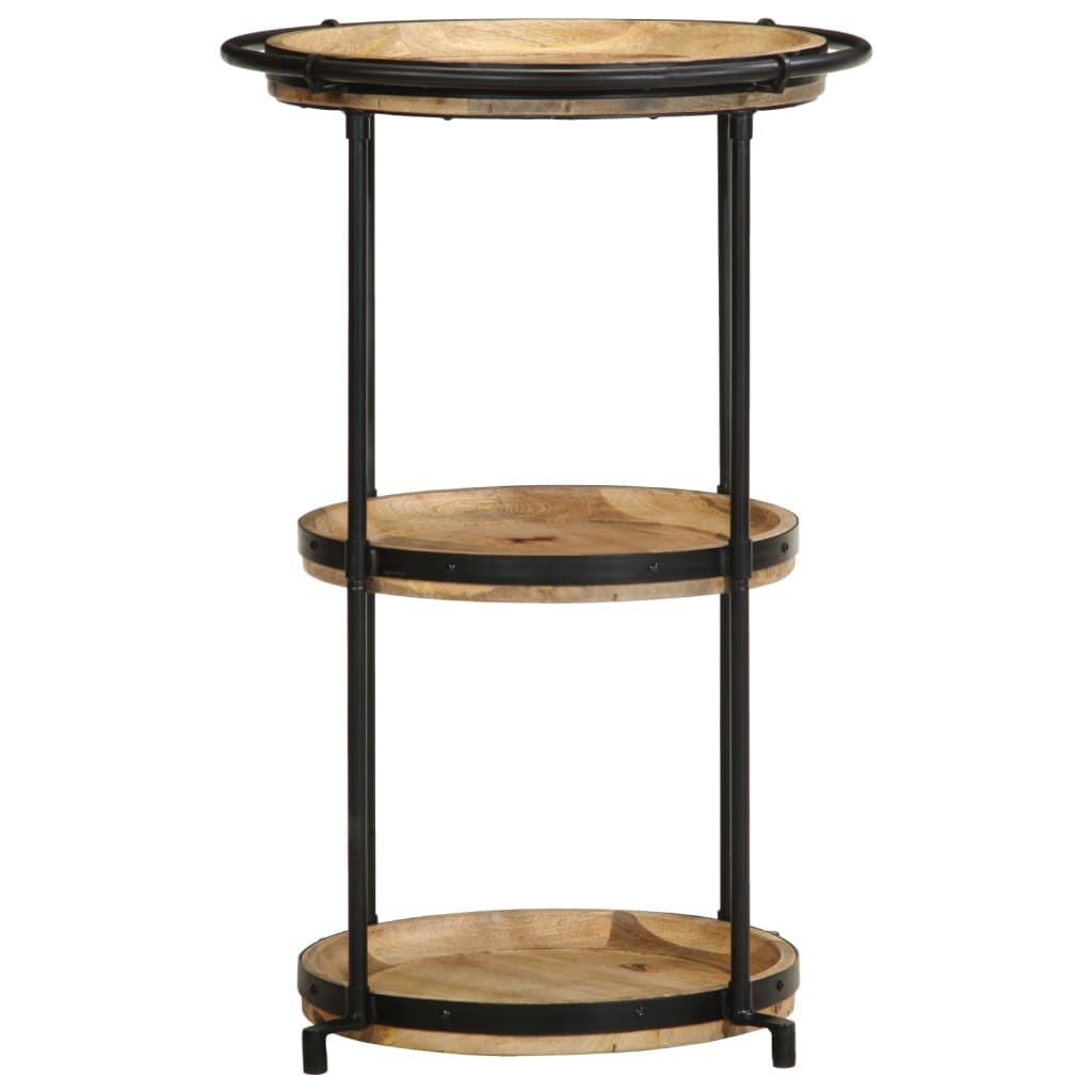 Mesa Auxiliar Madera Maciza De Mango Ø55x83 Cm_2
