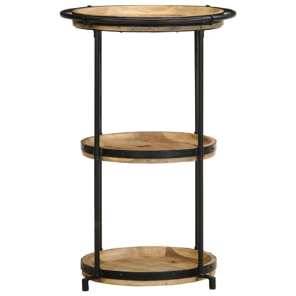 Mesa Auxiliar Madera Maciza De Mango Ø55x83 Cm_2