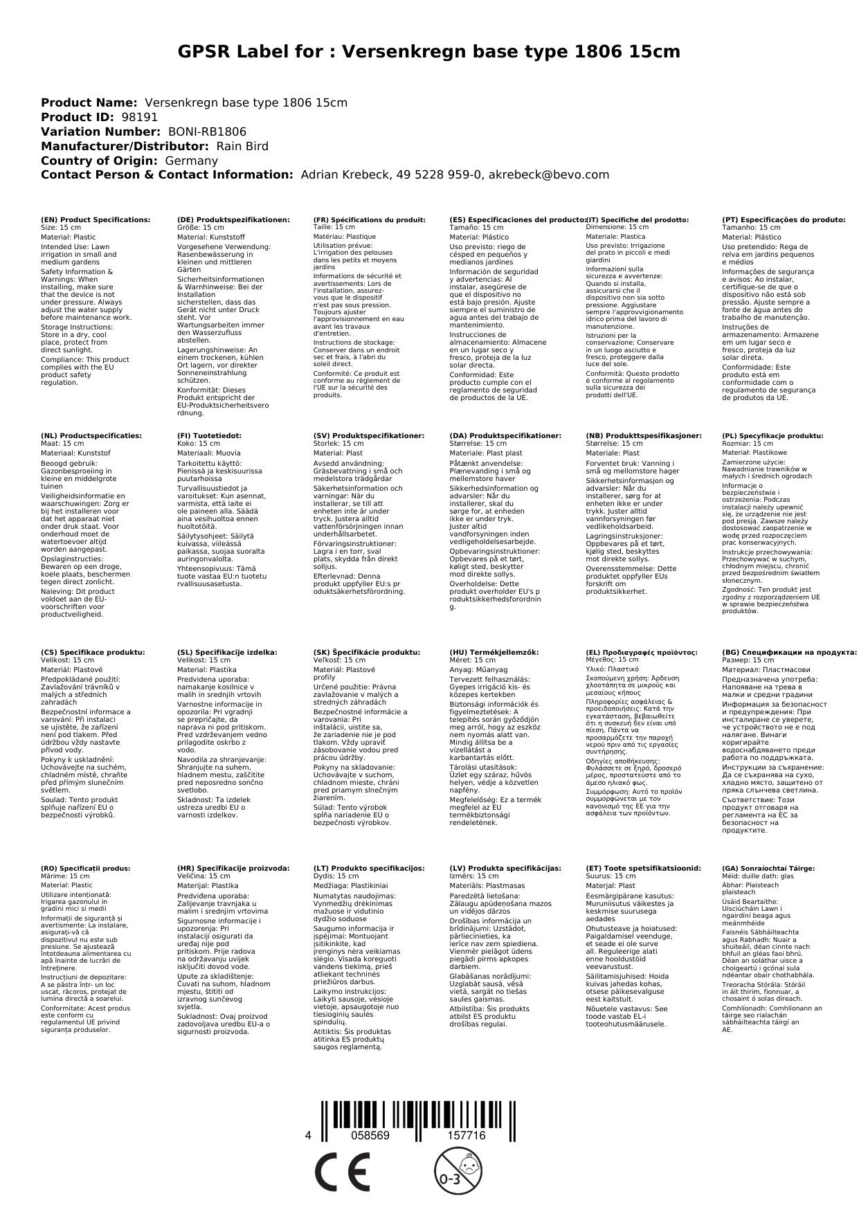 Aspersor Escamoteable 15cm Para Riego De Jardín_1