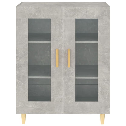 Aparador De Madera De Ingeniería Gris Hormigón 69,5x34x90 Cm / Vetonek_3