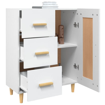 Aparador De Madera Contrachapada Blanco 69,5x34x90 Cm / Vetonek_1