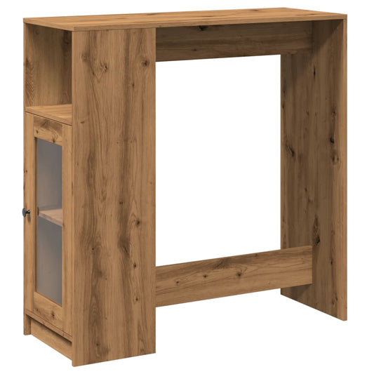 Mesa Alta Con Estantes Madera Roble Artisian 101x40x103,5 Cm_0
