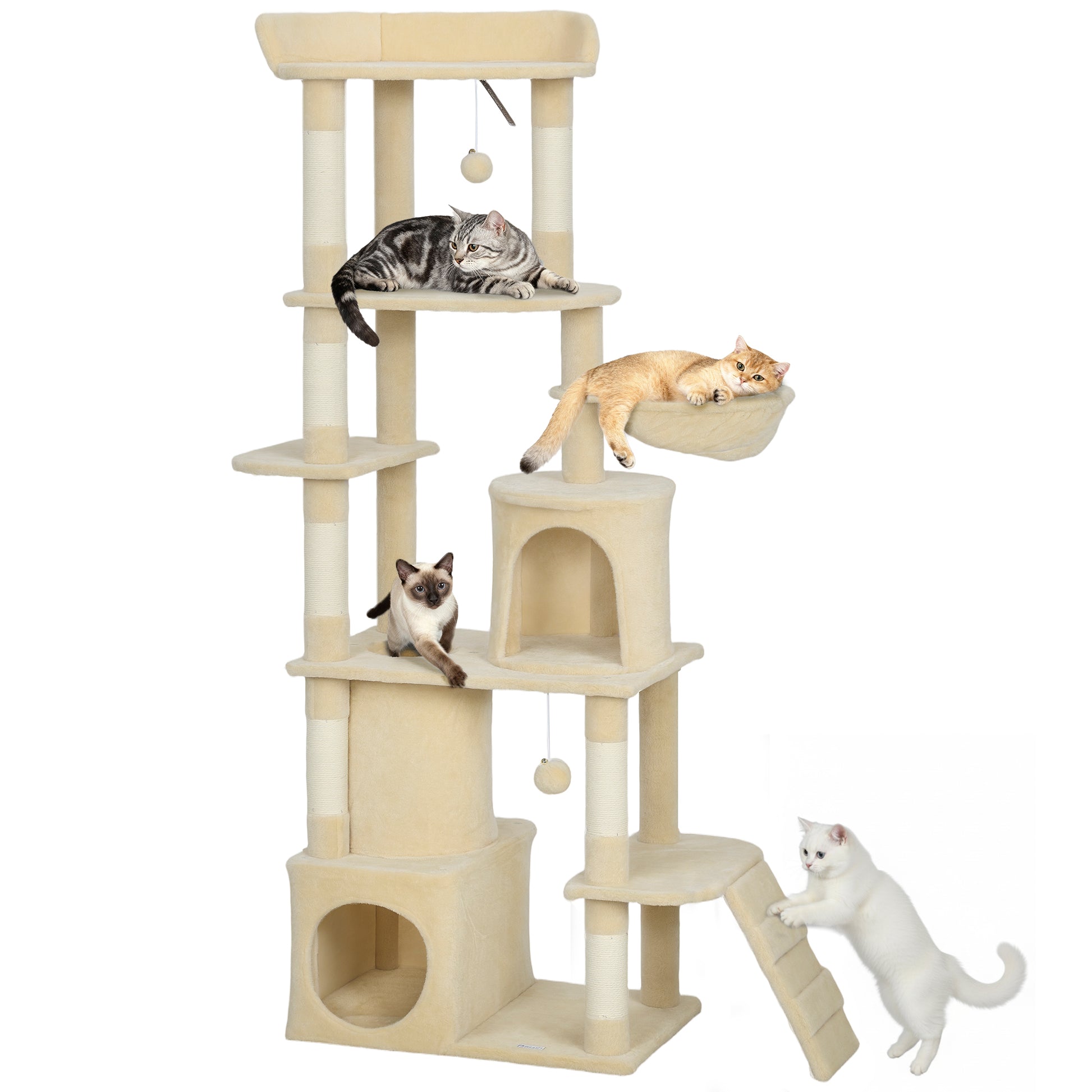 Pawhut Árbol Rascador Para Gatos Grande_0