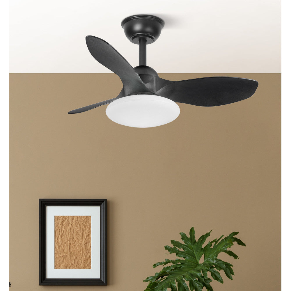 Ventilador Dc Paramo 36w 2880lm Negro 3 Aspas 82d 3000k,4500k,6000k,remoto+tempor+memoria_1