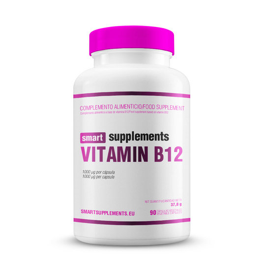 Vitamina B12 1000μg - 90 Cápsulas Vegetales - Vitamina B - Smart Supplements_0