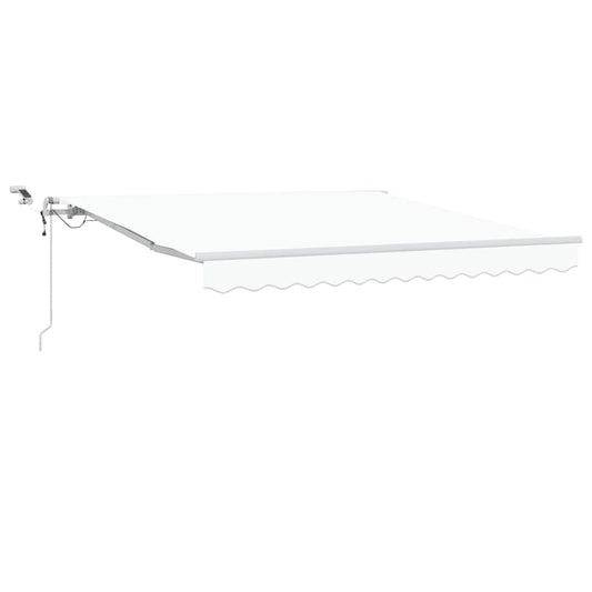Toldo Retráctil Blanco 350 X 250 Cm Poliéster_0