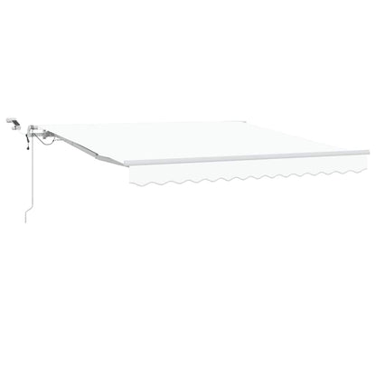 Toldo Retráctil Blanco 300 X 250 Cm Poliéster_0