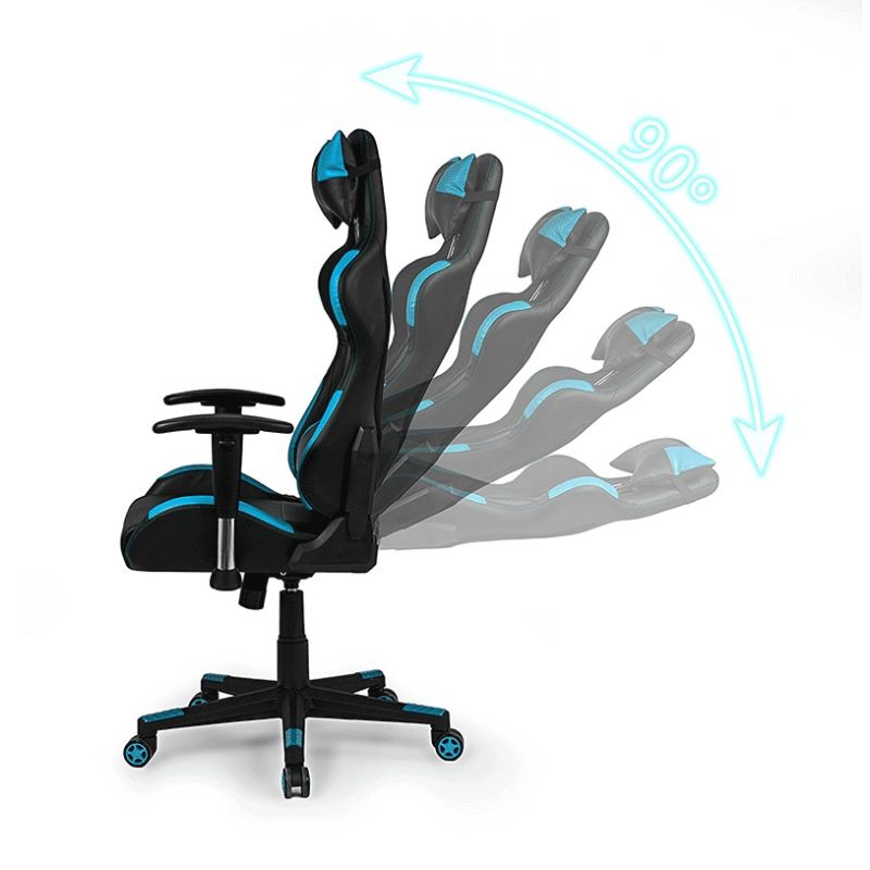 Silla Gaming Silverstone Símil, Negro, 67 X 124 X 68_2