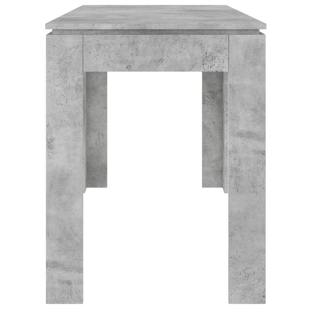 Mesa De Comedor Madera De Ingeniería Gris Hormigón 120x60x76 Cm_3