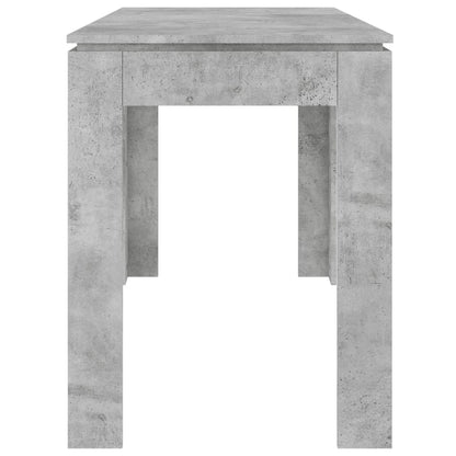 Mesa De Comedor Madera De Ingeniería Gris Hormigón 120x60x76 Cm_3