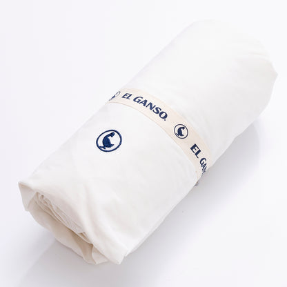 Sábana Bajera 160x200cm Blanca 100% Algodón 180tc. Suavidad Y Diseño Exclusivo.