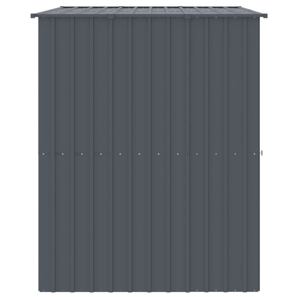 Vidaxl Caseta Perros Con Tejado Acero Galvanizado Gris 214x153x181 Cm_3