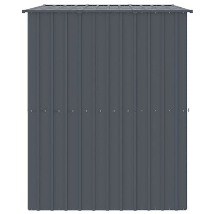 Vidaxl Caseta Perros Con Tejado Acero Galvanizado Gris 214x153x181 Cm_3