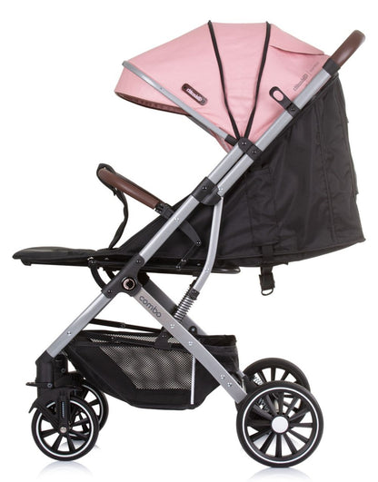Silla De Paseo Compacta Hasta 22 Kilos Combo Flamingo_2