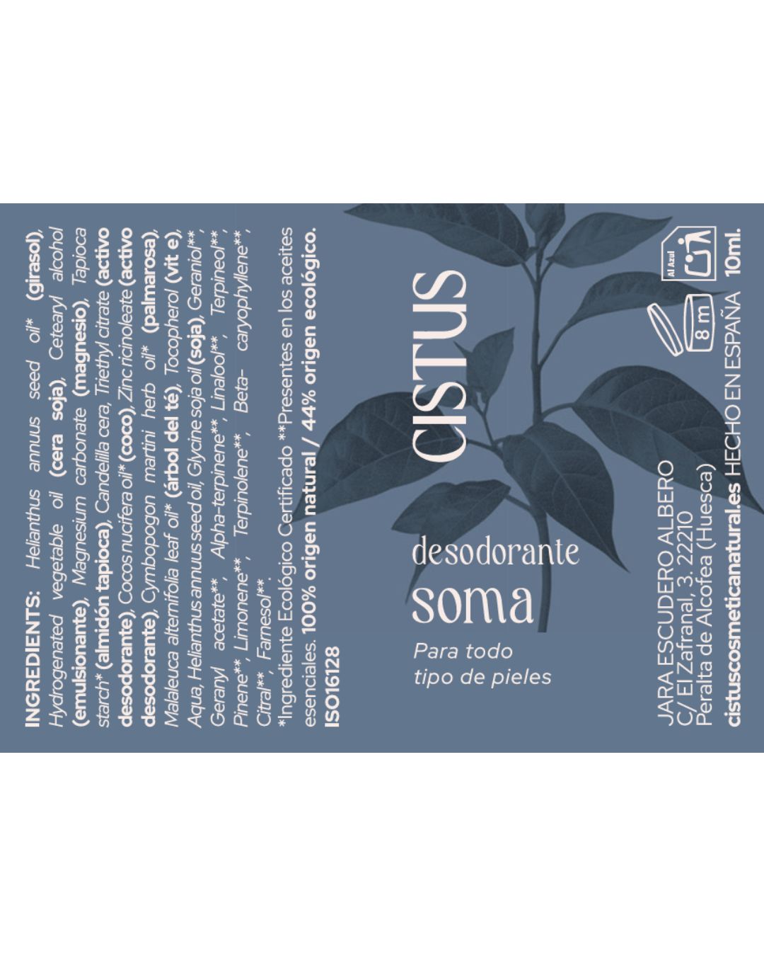 Desodorante sólido natural sin aluminio con árbol del té y palmarosa | SOMA 10 ml_5