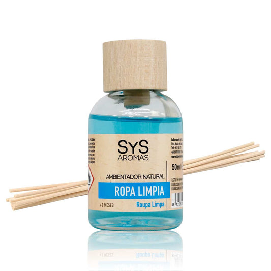 Ambientador Mikado Ropa Limpia SYS Aromas 50 ml | Aroma Fresco y Limpio | Relajante_0