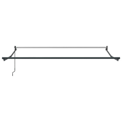 Toldo Retráctil Aluminio Y Tela Naranja Y Marrón 3,5x2,5 M_3