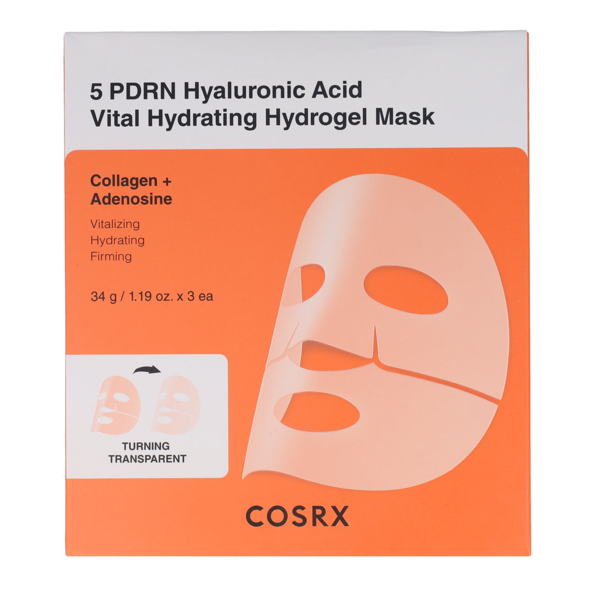 5 PDRN Hyaluronic Acid Vital Hydrating Hydrogen Mask Cosrx 3pcs