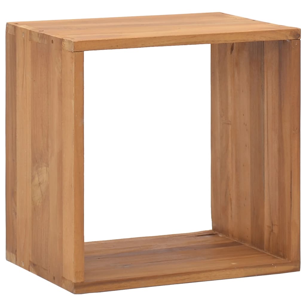 Mesita De Noche De Madera Maciza De Teca 40x30x40 Cm_3