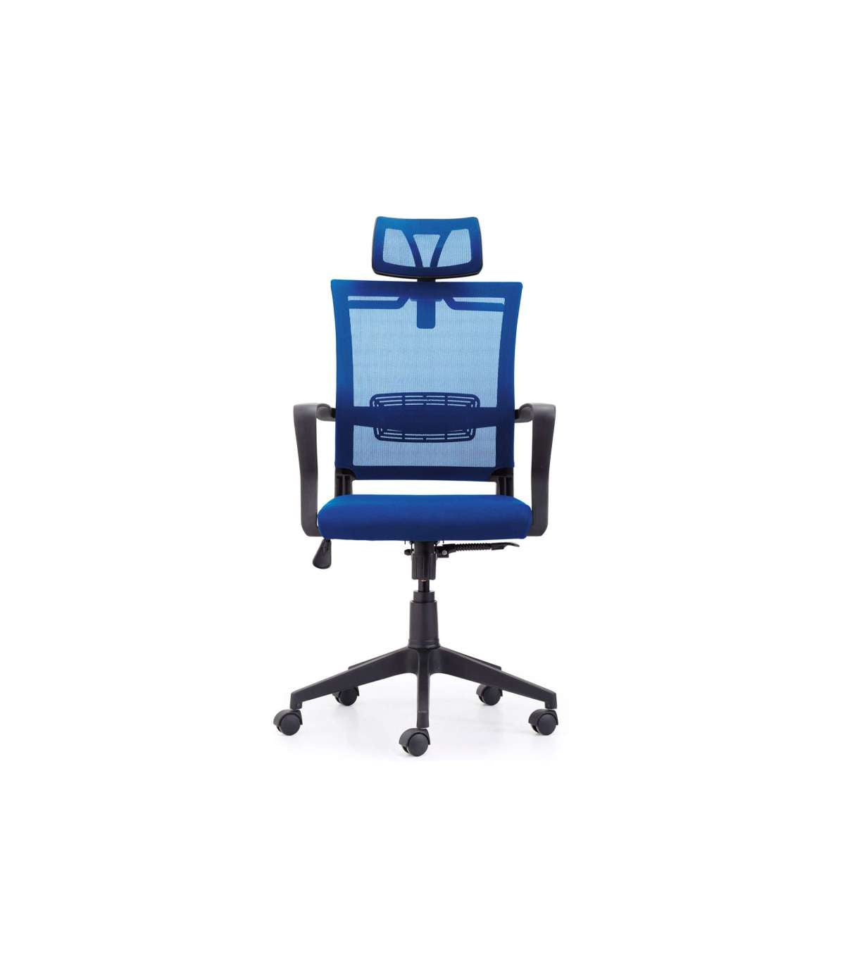 Sillón Giratorio Modelo Winner Acabado Azul, 117/127cm(alto) 64cm(ancho) 64cm(largo)_4