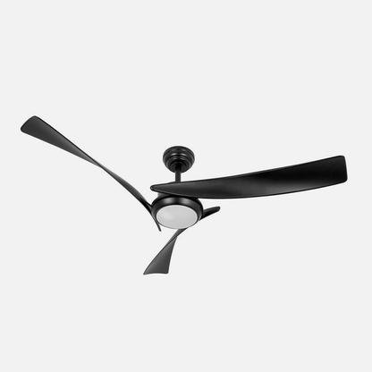 Ventilador Dc Tarento 24w Negro 3 Aspas 6vel. 132d 2424lm 3000k-6500k C/remoto, Reg. Intensidad, Timer, Mem._3