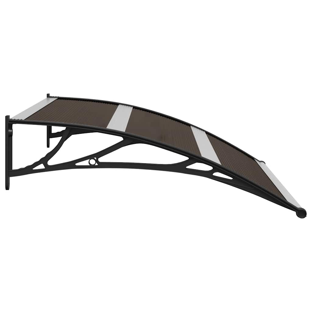 Marquesina De Puerta Pc Negro 120x75 Cm_4