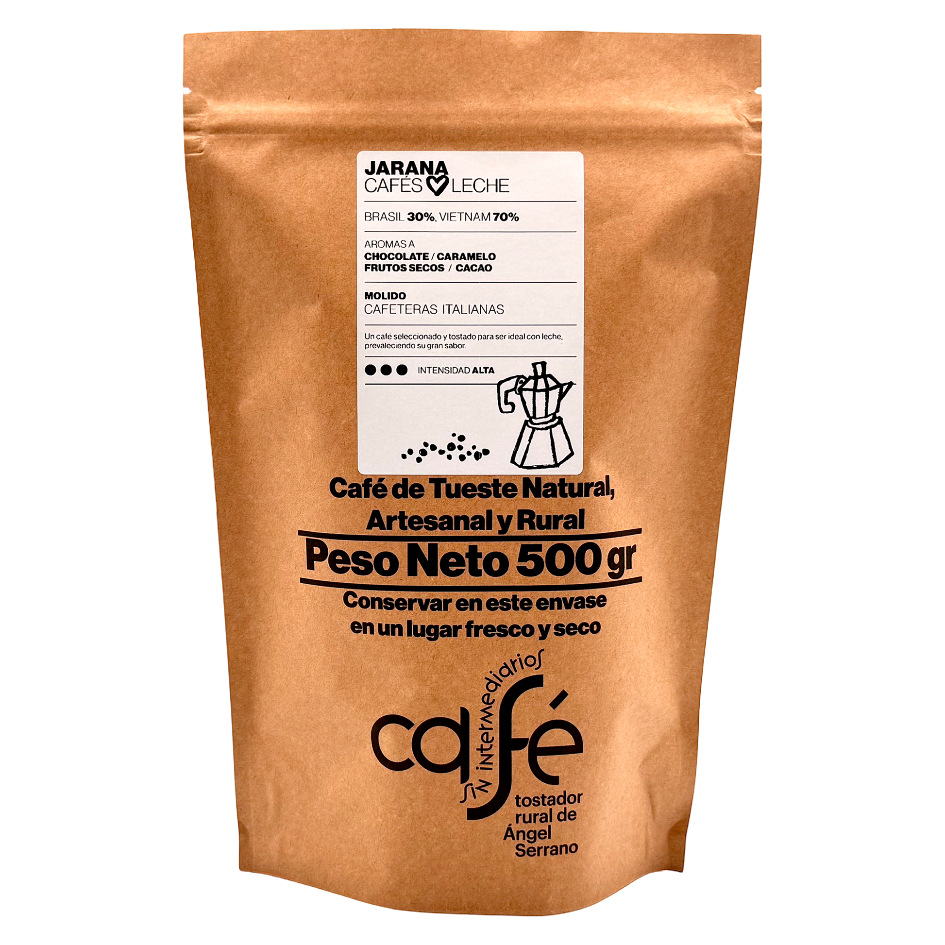 Cafe Sin Intermediarios Café Vietnam Jarana Molido Italiana (moka) 500 G_0
