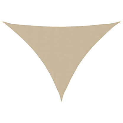Vidaxl Toldo De Vela Triangular Tela Oxford Beige 4x4x5,8 M_0